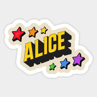 Alice - Personalized Style Sticker